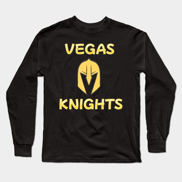 Vegas golden knights Long Sleeve T-Shirt by Cahya. Id
